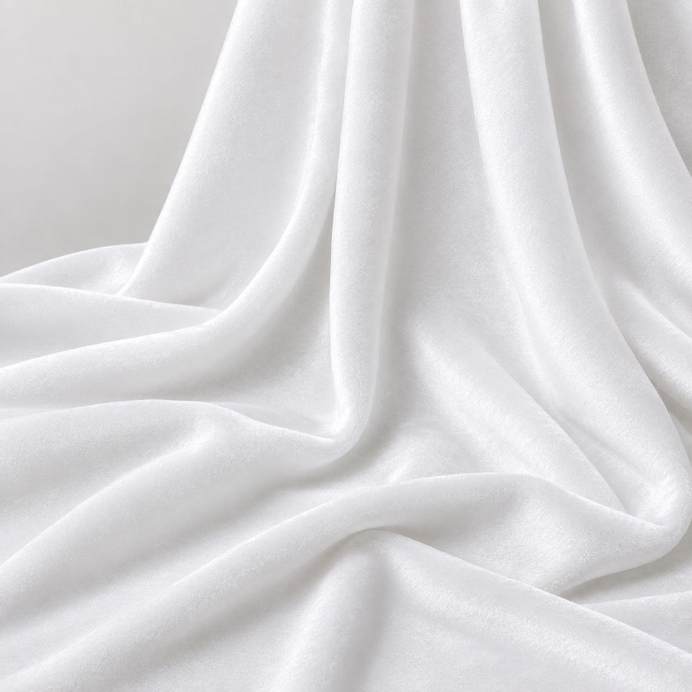 HVIDT MICRO VELOUR STOF (billede 2 af 3)