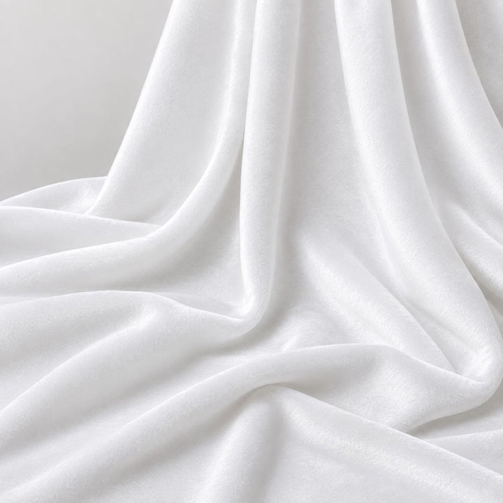 HVIDT MICRO VELOUR STOF (billede 2 af 3)