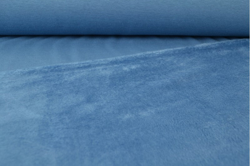 GRÅ MELANGE BØRSTET SWEATSHIRTSTOF – BLØD ISOLI MED STRÆK