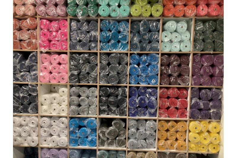 NAVY RIB MED STRÆK – BOMULDSRIB & OEKO-TEX