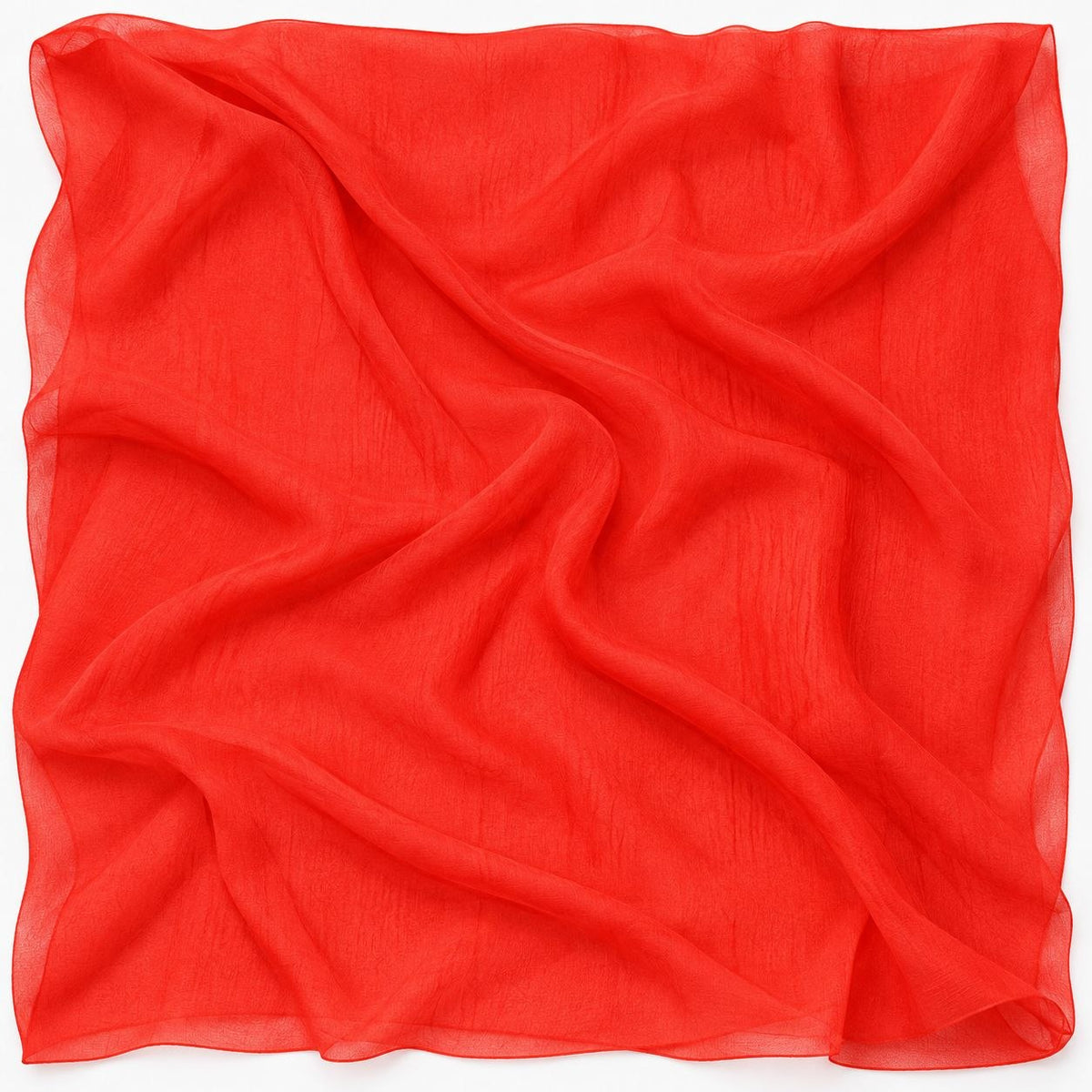 Kobberfarvet silke chiffon stof (billede 1 af 9)