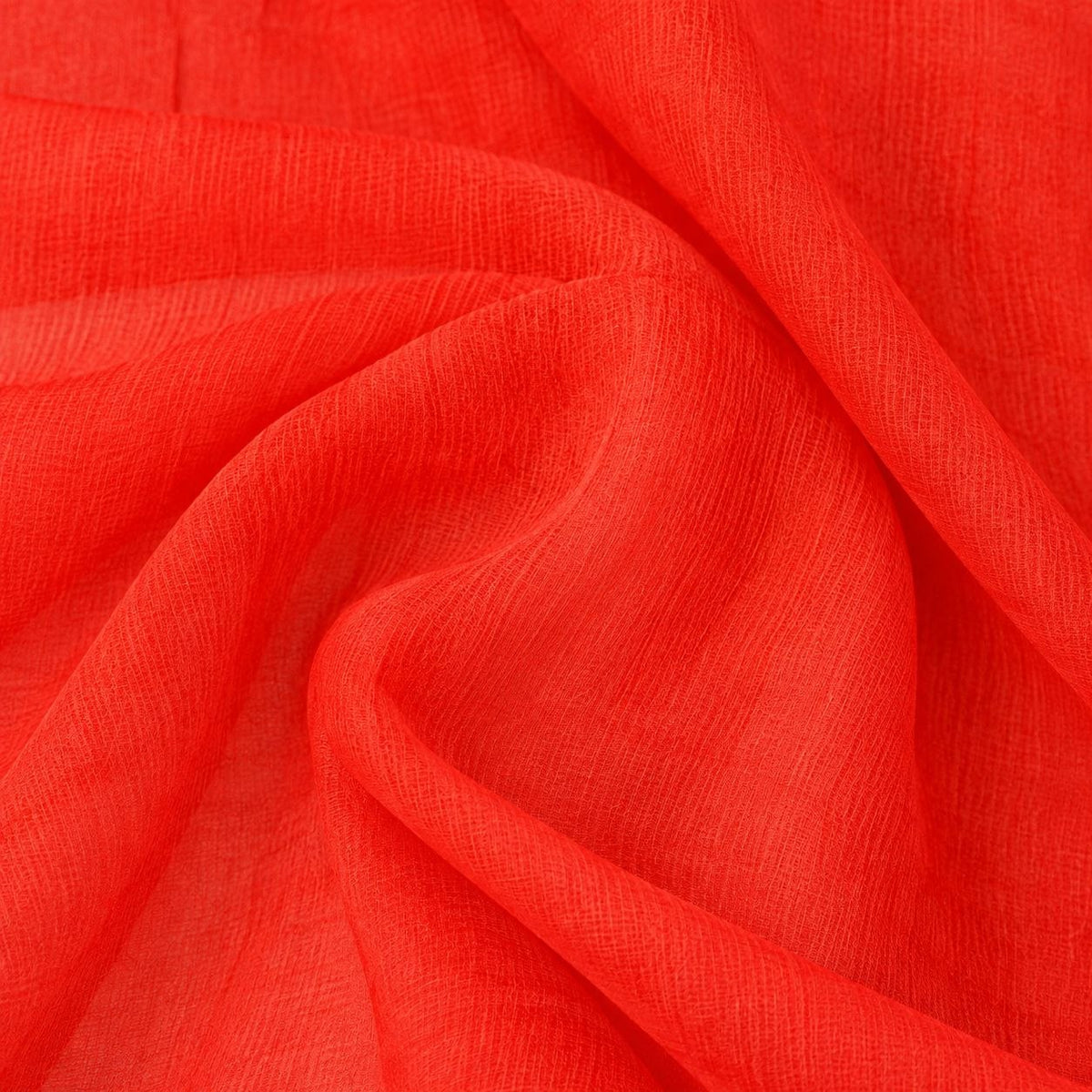 Kobberfarvet silke chiffon stof (billede 3 af 9)
