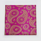 LILLA SATIN JACQUARD STOF MED PAISLEY MØNSTER