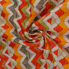 FARVERIG HØR MED GEOMETRISK ZIGZAG