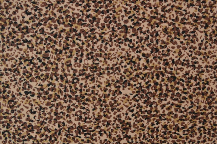 BEIGE LYCRA – LEOPARDPRINT, 4-VEJS STRÆK & HURTIGTØRRENDE