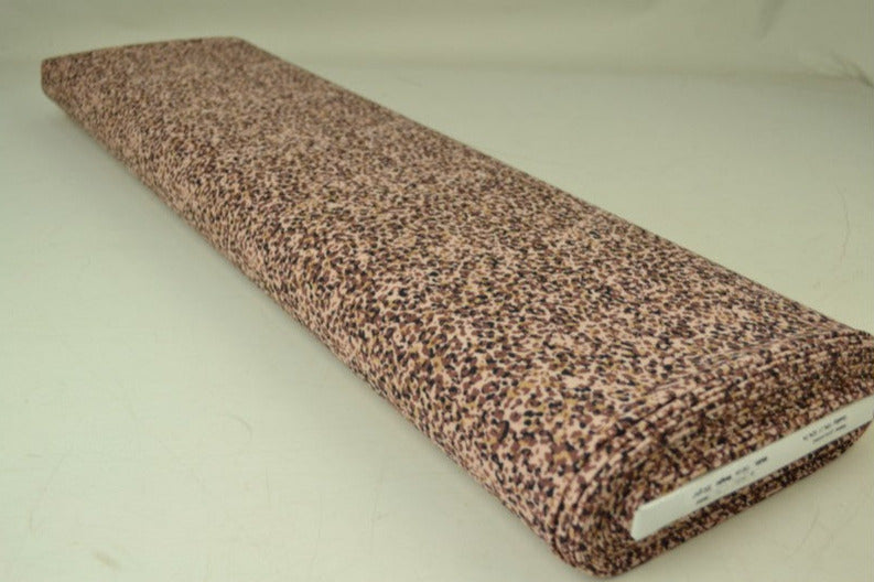 BEIGE LYCRA – LEOPARDPRINT, 4-VEJS STRÆK & HURTIGTØRRENDE