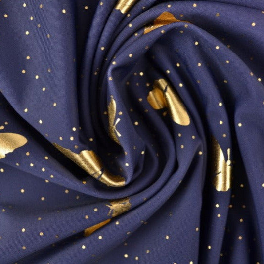 LILLA LYCRA – SOMMERFUGLEPRINT, 4-VEJS STRÆK & HURTIGTØRRENDE