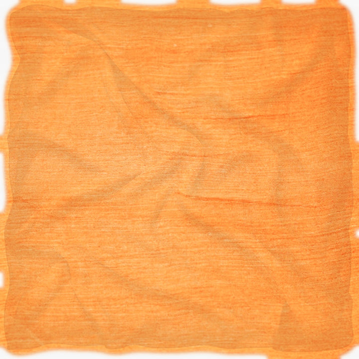 Lys orange silke chiffon stof (billede 1 af 9)