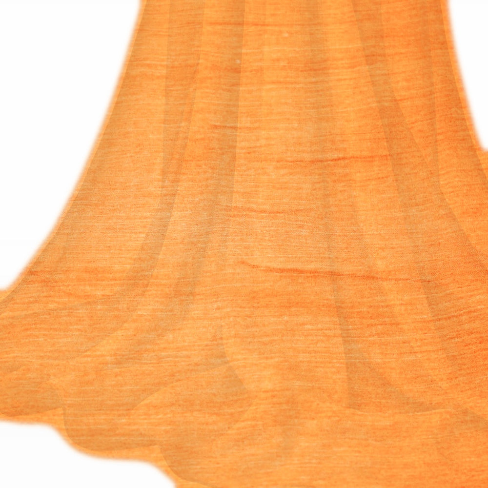 Lys orange silke chiffon stof (billede 2 af 9)