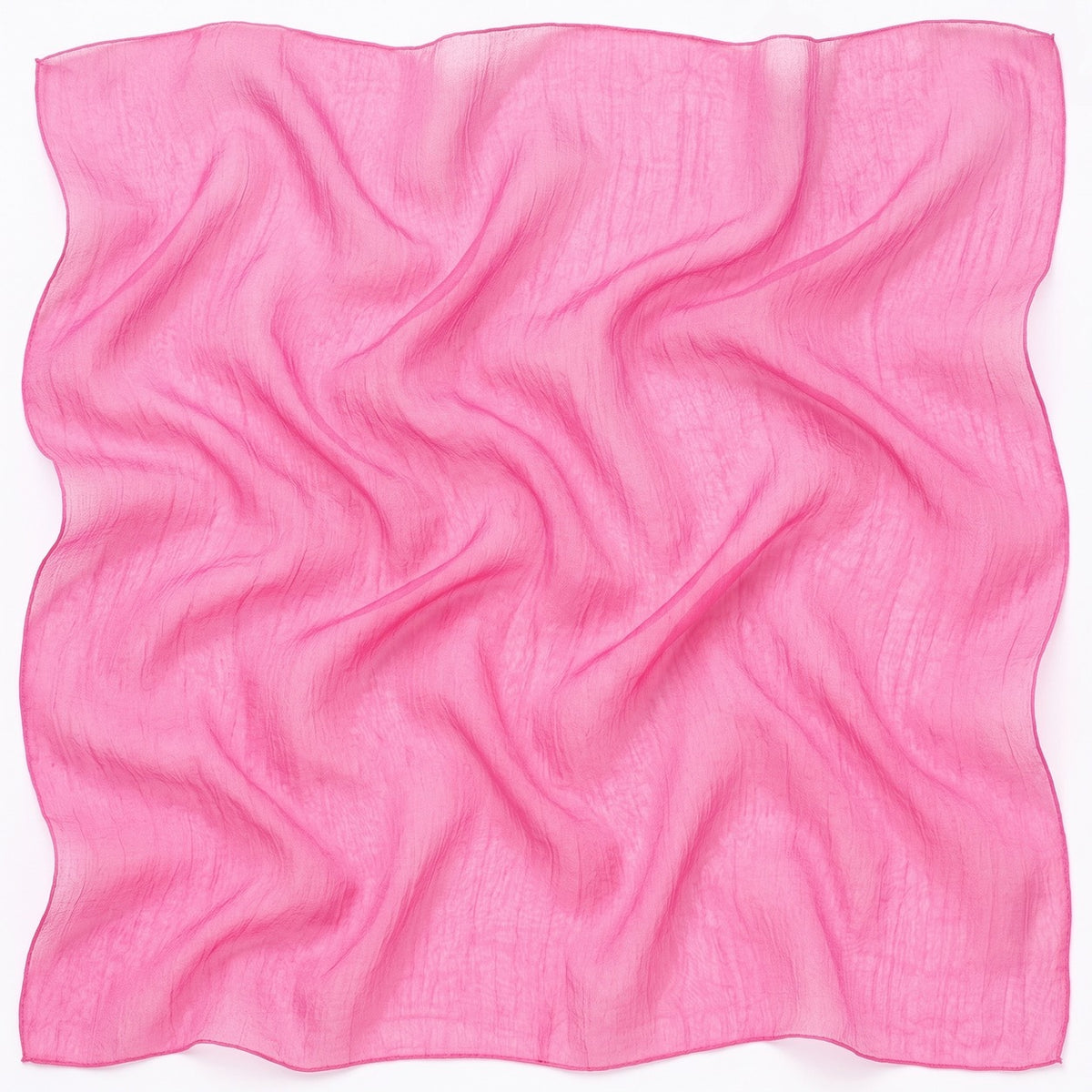Lyserødt silke chiffon stof – stofstykke med bløde folder