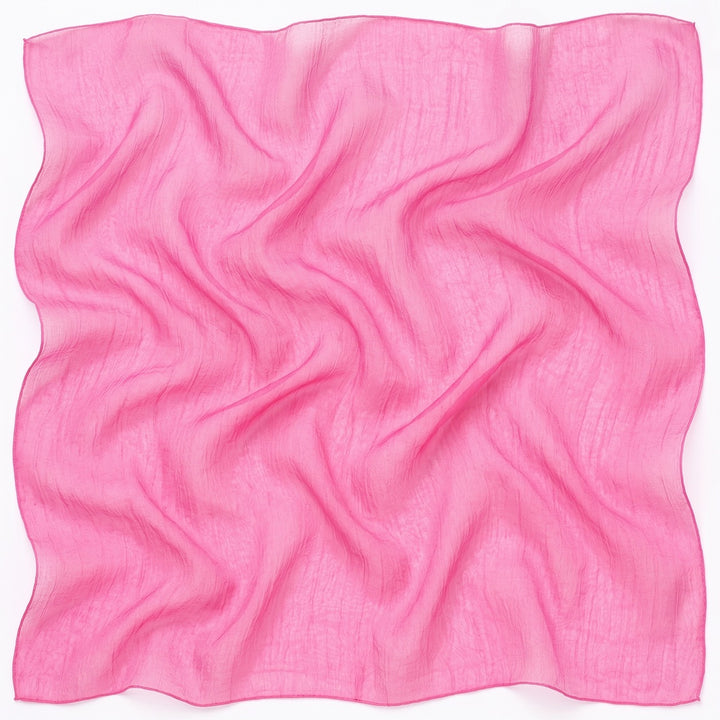 Lyserødt silke chiffon stof – stofstykke med bløde folder