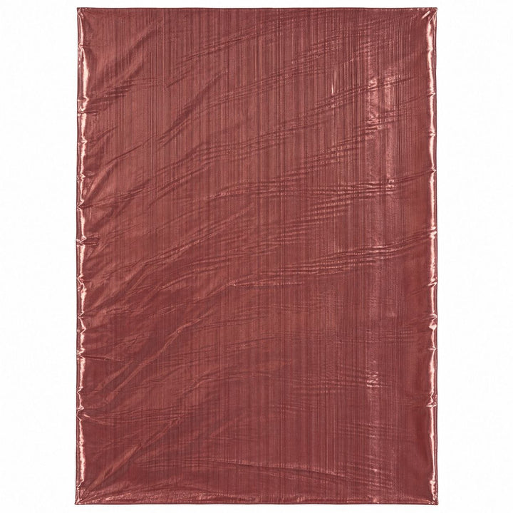 Metallic antik rosa foil stof — stoffet liggende fladt med bløde folder
