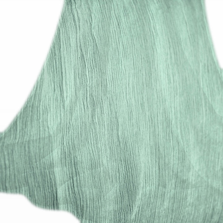 Mintgrønt silke chiffon stof (billede 2 af 9)