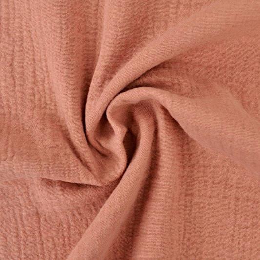 VINTAGE PINK DOUBLE GAUZE MUSSELIN – BLØD & ÅNDBAR