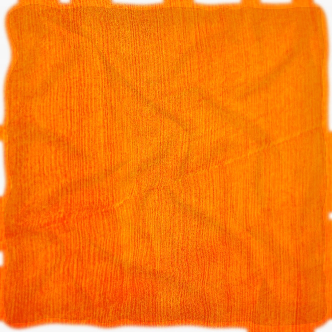 Orange silke chiffon stof (billede 1 af 9)