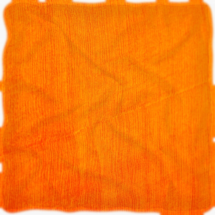Orange silke chiffon stof (billede 1 af 9)
