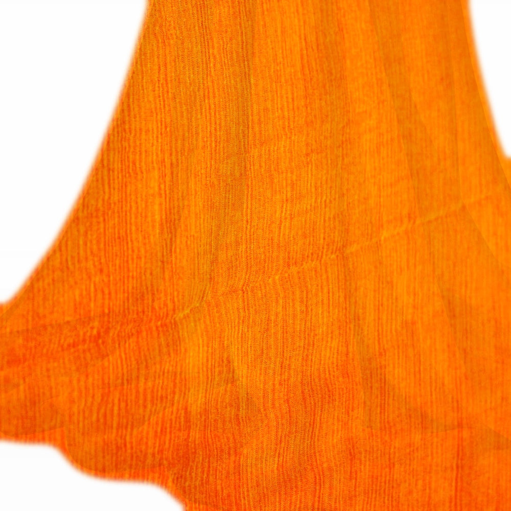 Orange silke chiffon stof (billede 2 af 9)