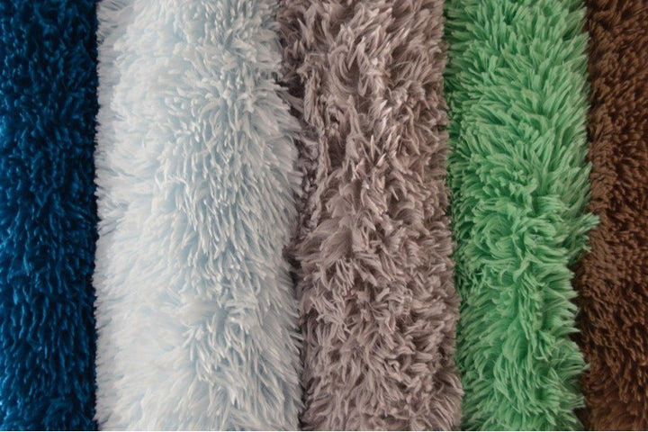 MØRKEGRÅ LANGHÅRET PLYS – 30 MM LUV & ENVEJS STRÆK