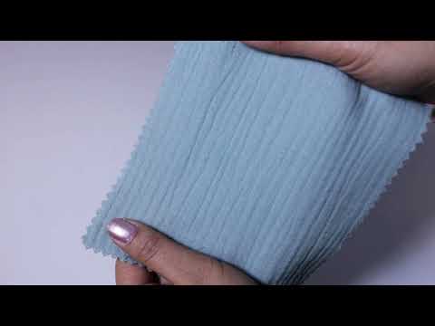 VINTAGE GRØN DOUBLE GAUZE MUSSELIN – BLØD & ÅNDBAR