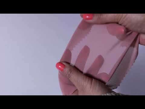 VINTAGE LYSERØD LYCRA MESH – ELASTISK NETSTOF, SEMI TRANSPARENT