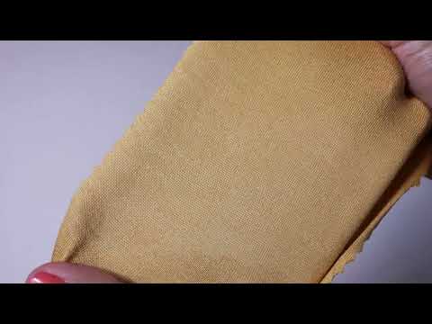 KARRYGUL VISKOSE JERSEY – BLØD, ÅNDBAR & STRÆKBAR