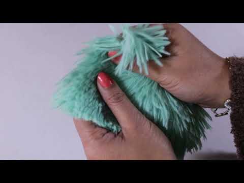 MINTGRØN LANGHÅRET PLYS – 30 MM LUV & ENVEJS STRÆK