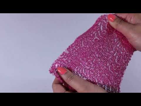 PINK PAILLETSTOF – SMÅ 3–4 MM PAILLETTER & ENVEJS STRÆK