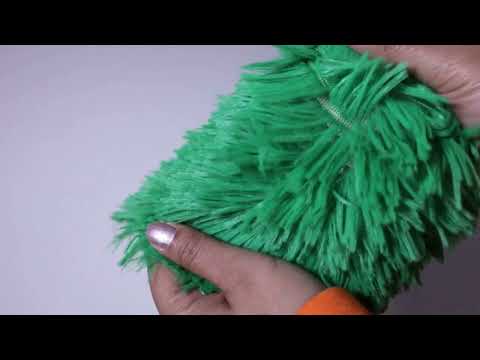 GRØN LANGHÅRET PLYS – 30 MM LUV & ENVEJS STRÆK