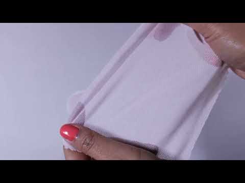 LYSERØD LYCRA MESH – ELASTISK NETSTOF, SEMI TRANSPARENT
