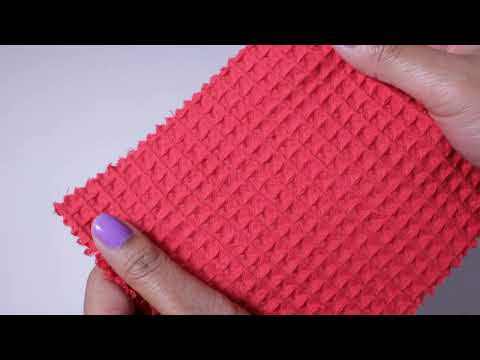 RØD VAFFEL PIQUÉ – ABSORBERENDE & HURTIGTTØRRENDE