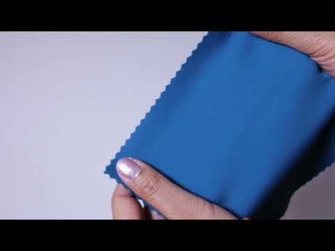 MØRK PETROLEUMSBLÅ LYCRA – 4-VEJS STRÆK & HURTIGTØRRENDE