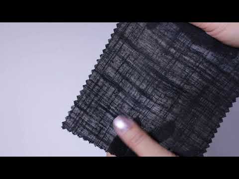 SORT HØR/VISKOSE – ÅNDBAR MED BLØDT FALD