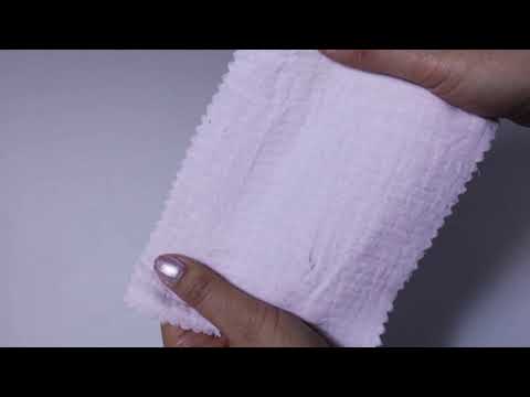 LYSERØD DOUBLE GAUZE MUSSELIN – BLØD & ÅNDBAR