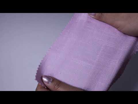 LYSERØD HØR/VISKOSE – ÅNDBAR MED BLØDT FALD (reststof - 70 cm)