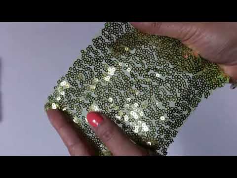 LIMEGRØN PAILLETSTOF – SMÅ 3–4 MM PAILLETTER & ENVEJS STRÆK