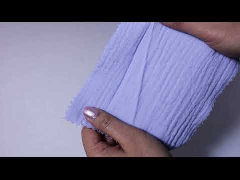 LAVENDEL DOUBLE GAUZE MUSSELIN – BLØD & ÅNDBAR