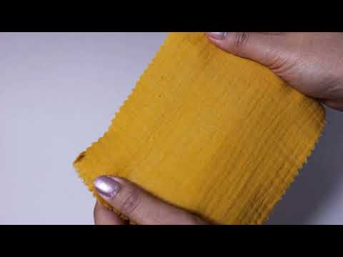 KARRYGUL DOUBLE GAUZE MUSSELIN – BLØD & ÅNDBAR