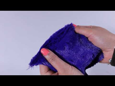 INDIGO BLÅ BLØD PLYS – 10 MM LUV & ENVEJS STRÆK