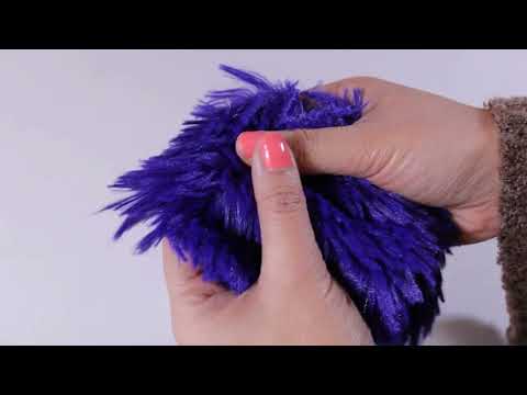 MØRKEBLÅ LANGHÅRET PLYS – 30 MM LUV & ENVEJS STRÆK