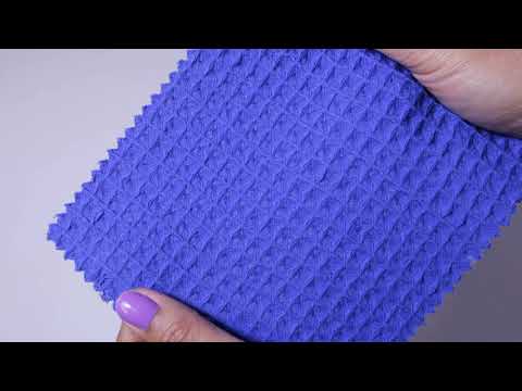 MØRKEBLÅ VAFFEL PIQUÉ – ABSORBERENDE & HURTIGTTØRRENDE