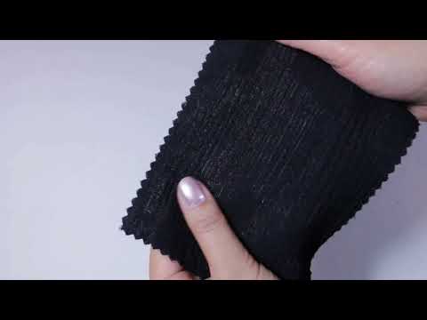 SORT DOUBLE GAUZE MUSSELIN – BLØD & ÅNDBAR