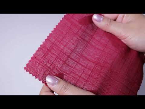 BORDEAUX HØR/VISKOSE – ÅNDBAR MED BLØDT FALD