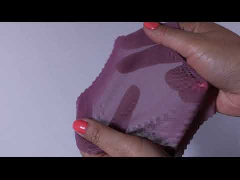 MØRK VINTAGE LYSERØD LYCRA MESH – ELASTISK NETSTOF, SEMI TRANSPARENT