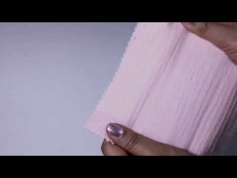 LAKSEFARVET DOUBLE GAUZE MUSSELIN – BLØD & ÅNDBAR