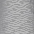 SØLV SATIN JACQUARD STOF MED BØLGEMOTIV