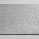 SØLV SATIN JACQUARD STOF MED PRIKKER