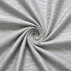 SØLV SATIN JACQUARD STOF MED BØLGEMOTIV