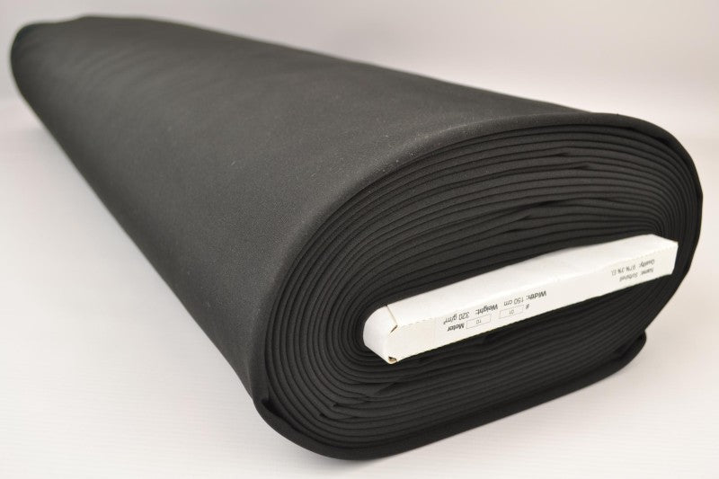 SORT VANDAFVISENDE SOFTSHELL STOF – VINDTÆT OUTDOOR