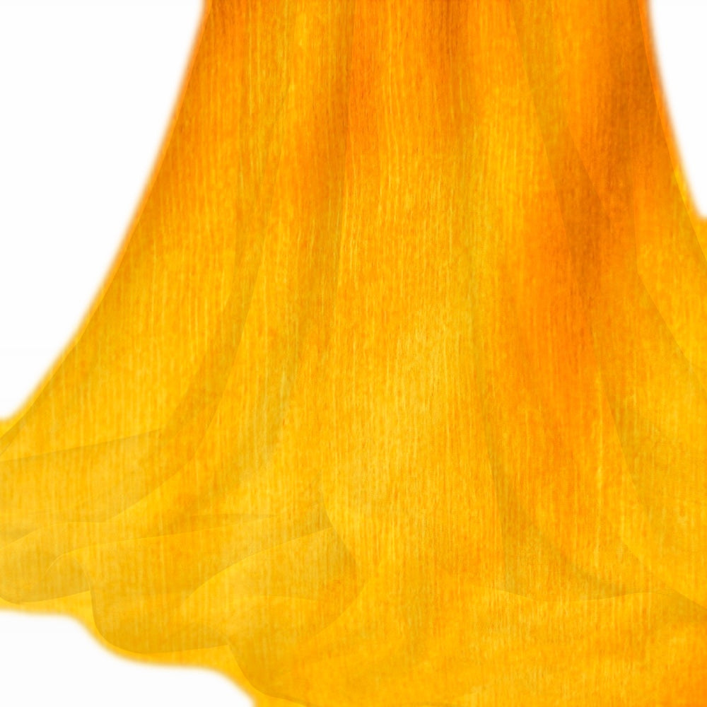 Solgul silke chiffon stof (billede 2 af 9)
