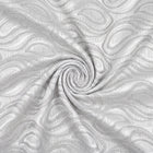 SØLV SATIN JACQUARD STOF MED DRÅBEMOTIV